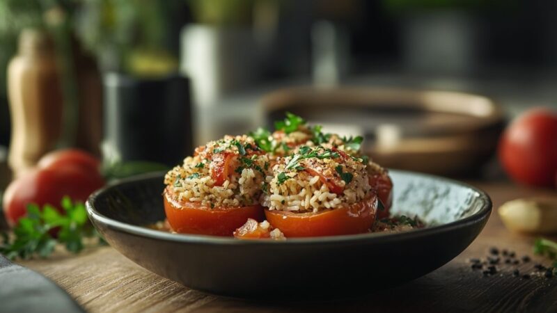 Tomates farcies : recette de grand-mère avec du riz, le plat réconfortant