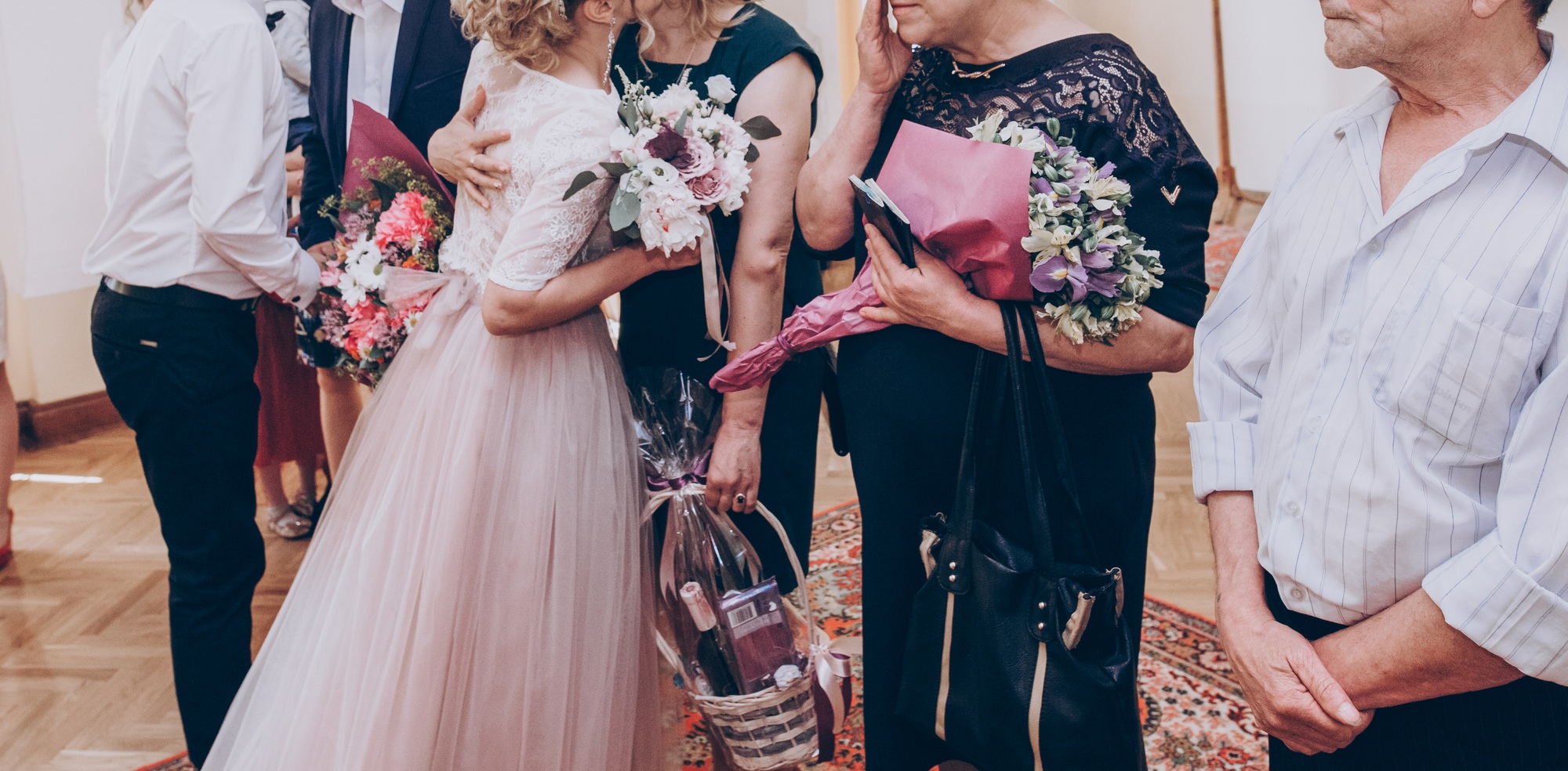 wedding couple preparing for official wedding ceremony