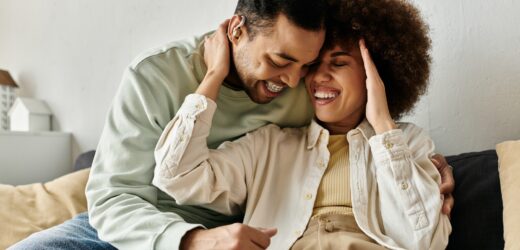 A Loving Couples Silent Conversation at Home