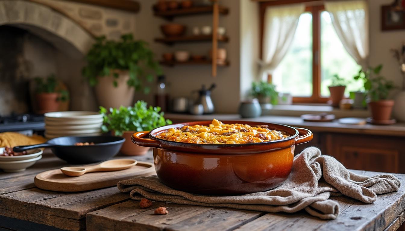 découvrez le cassoulet avec haricots en boîte, un plat réconfortant qui allie saveurs authentiques et simplicité. parfait pour un repas convivial, ce classique de la cuisine française saura réchauffer vos soirées d'hiver.