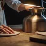 Comment entretenir une lampe en métal brossé
