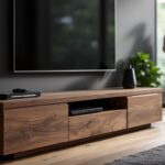 Comment le meuble TV Kaorka K16 XS 120 cm noyer transforme votre espace ?
