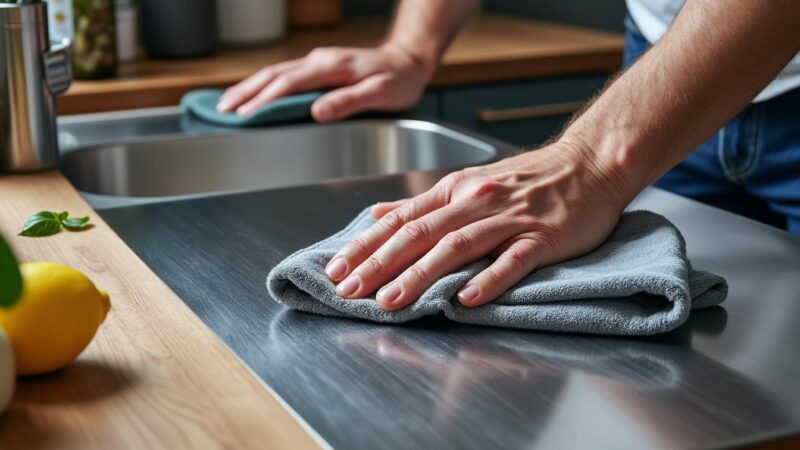 Inox sans traces : nos techniques pour un nettoyage impeccable
