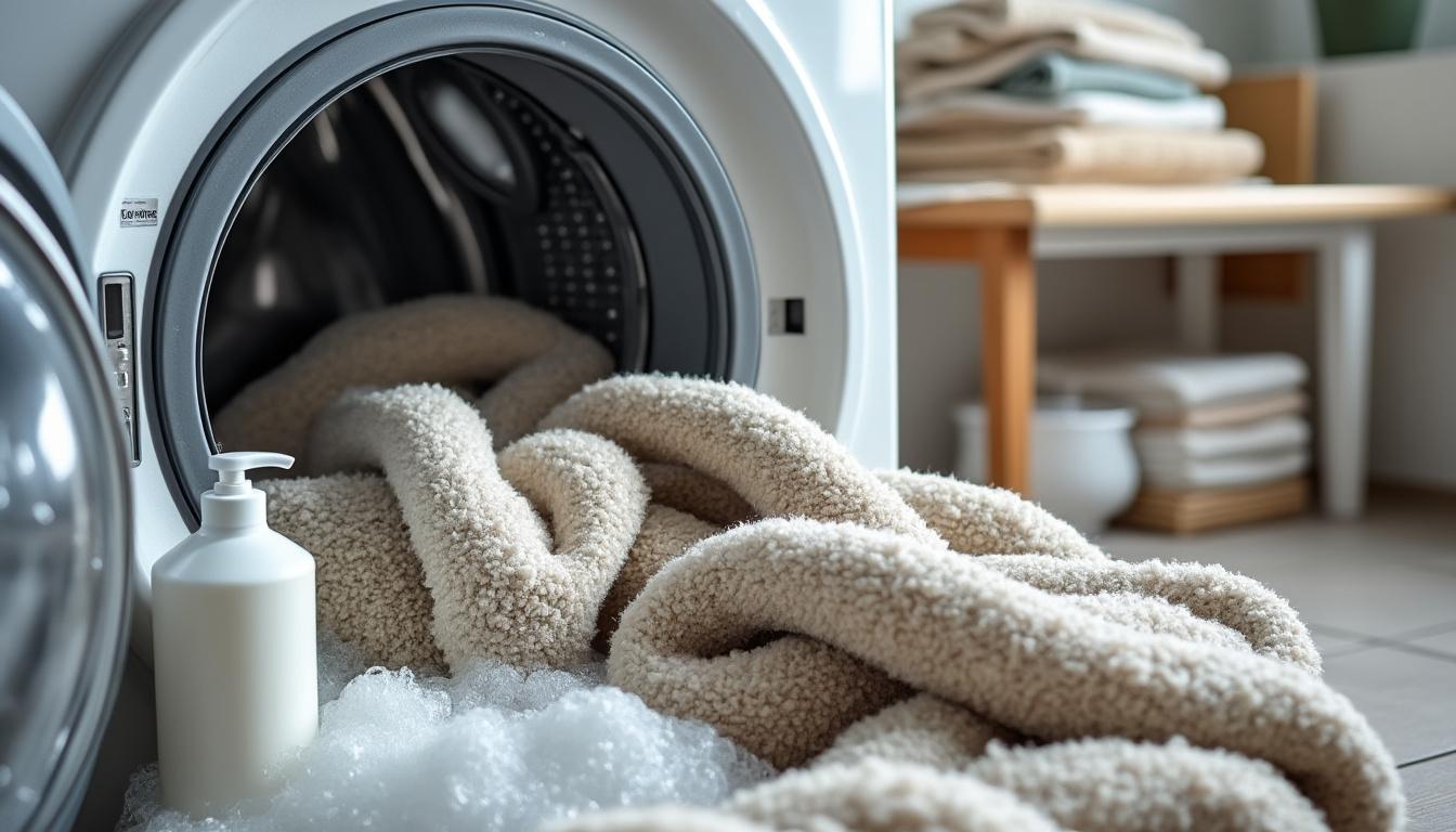 découvrez comment laver un plaid en machine sans l'abîmer : nos conseils pour éviter le boulochage et les déformations, préserver la douceur et la forme de votre plaid lavage après lavage.