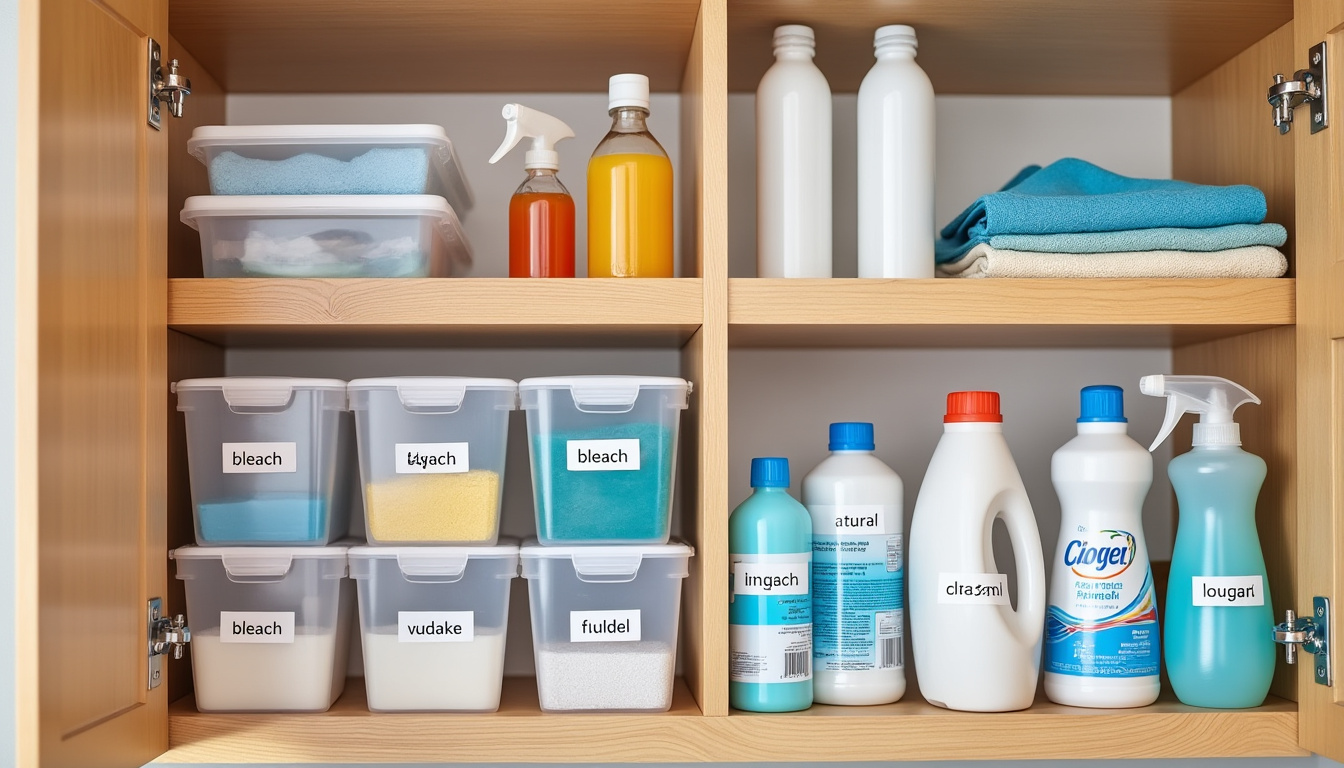 découvrez des astuces pratiques pour organiser efficacement vos produits d’entretien dans un placard haut, optimiser l’espace et garantir sécurité et accessibilité au quotidien.