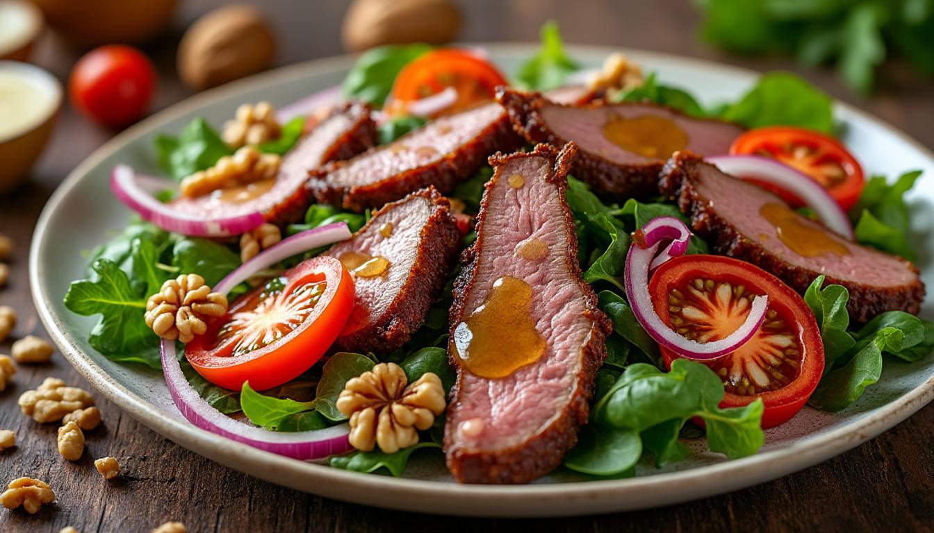 découvrez la recette authentique de la salade périgourdine aux gésiers confits, un classique savoureux et incontournable de la cuisine française, parfait pour vos repas gourmands.