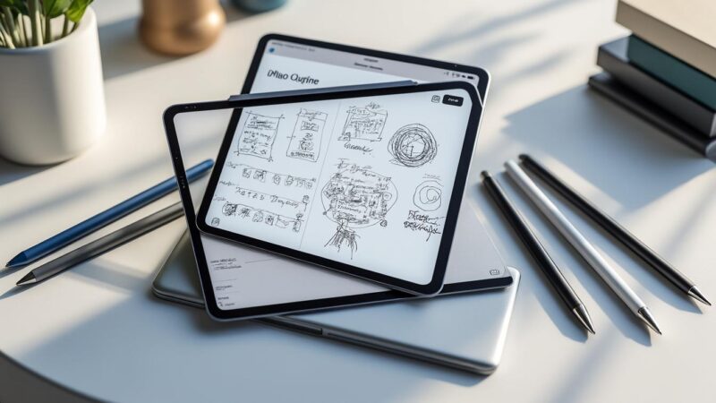 Top 5 des stylos compatibles avec votre iPad pour prise de notes