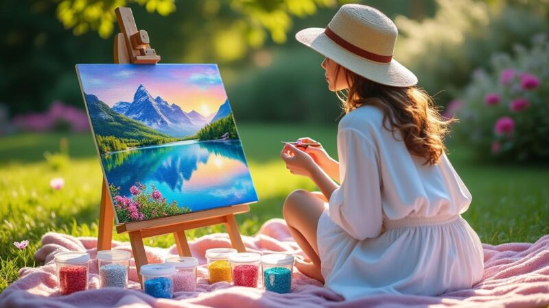 Les diamond paintings comme activité relaxante pendant les vacances