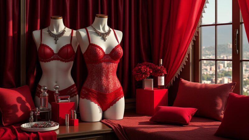 découvrez les secrets du rouge amour : lingerie fine et accessoires élégants pour sublimer votre style avec une touche incontournable de charme et de féminité.