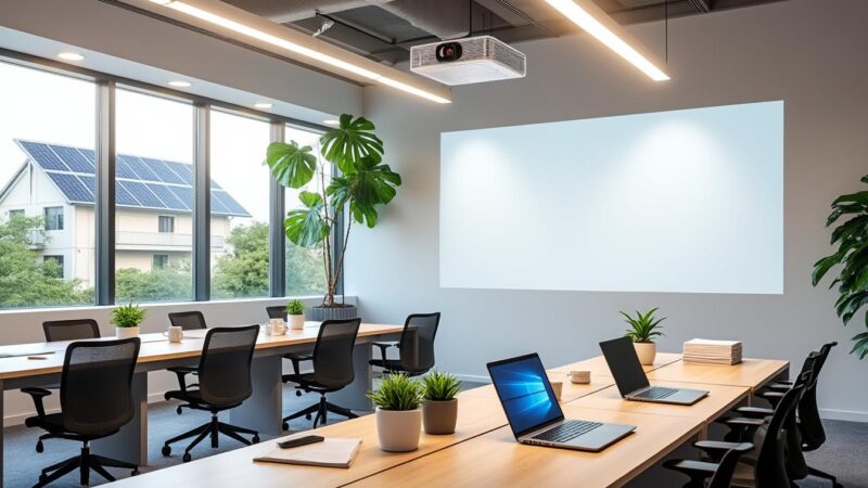 découvrez les vidéoprojecteurs bureautique led, une solution éco-responsable idéale pour votre entreprise alliant performance, économie d'énergie et respect de l'environnement.