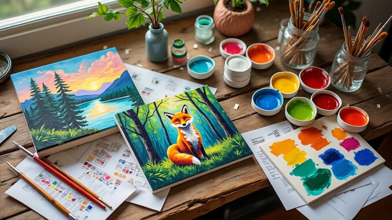 Personnalisez vos créations avec des peintures par numéro uniques