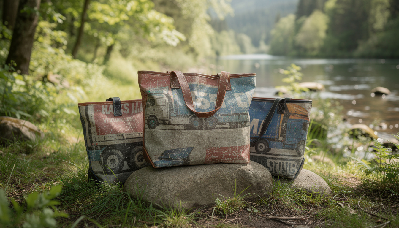 découvrez comment le sac cabas en bâche camion recyclée allie style et écologie en réduisant les déchets plastiques et en favorisant une consommation durable pour protéger notre environnement.
