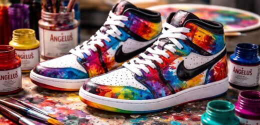angelus peinture pour sneakers : la référence incontournable pour personnaliser vos baskets avec des couleurs éclatantes et une tenue longue durée.