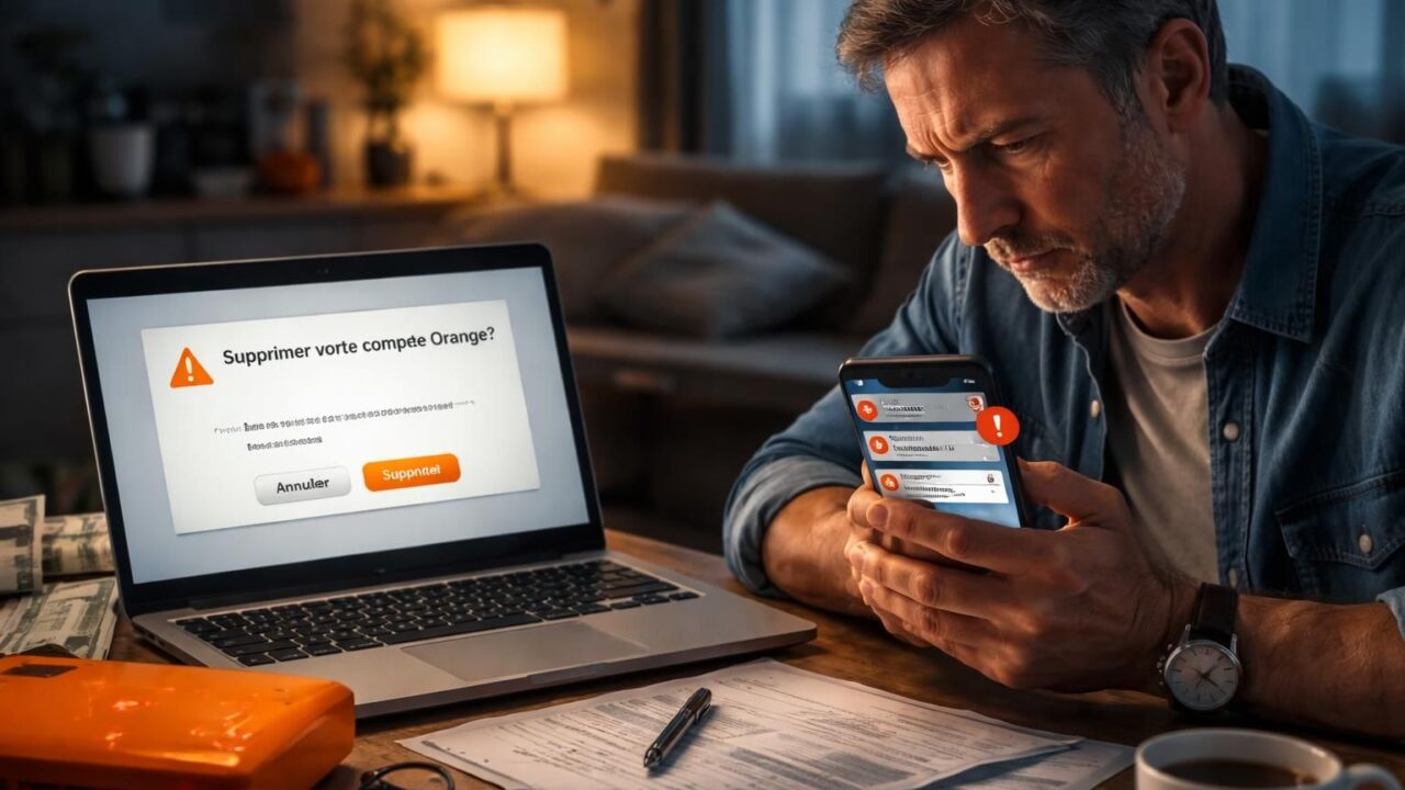 Les conséquences de la décision de supprimer un compte Orange