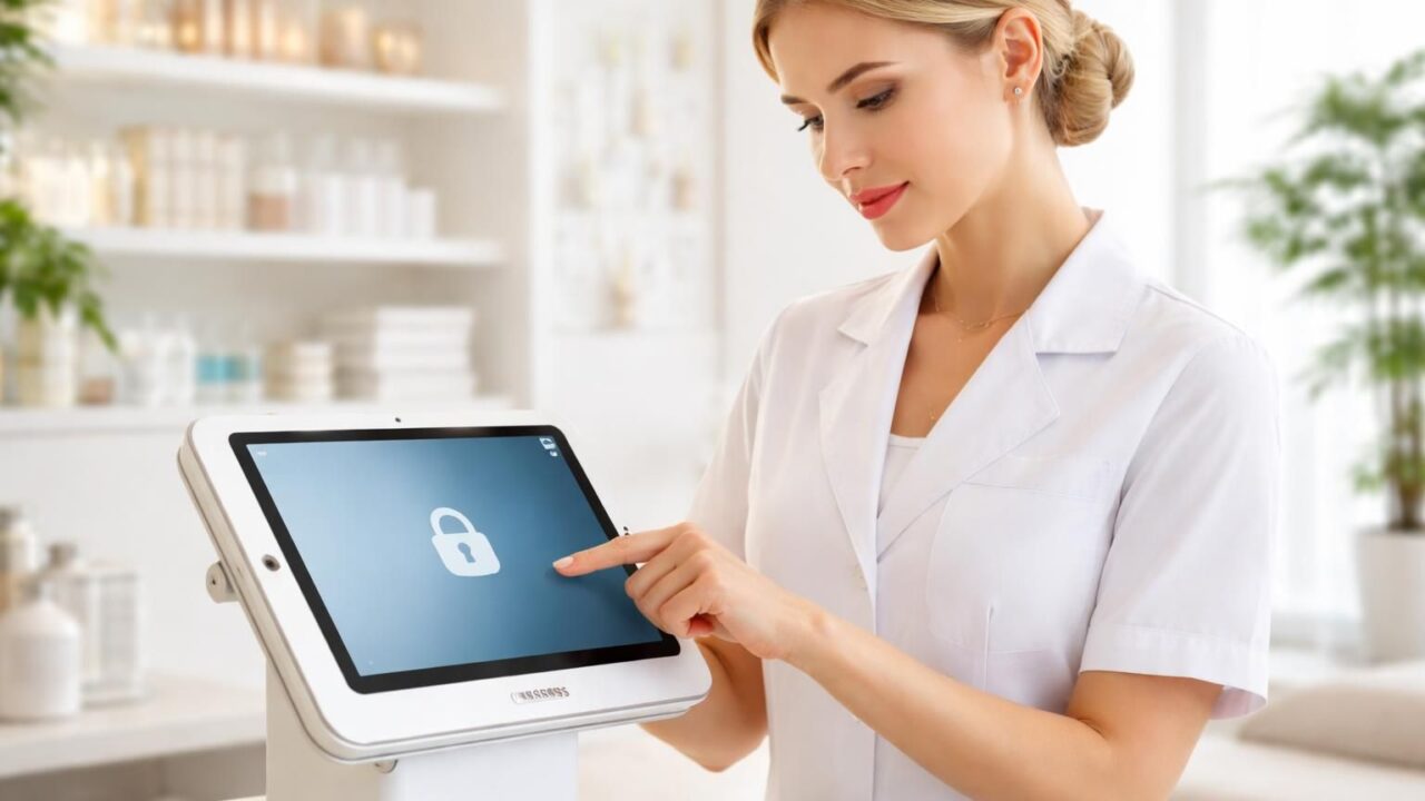 Sécuriser un questionnaire peau en institut sur tablette Samsung, mode kiosque