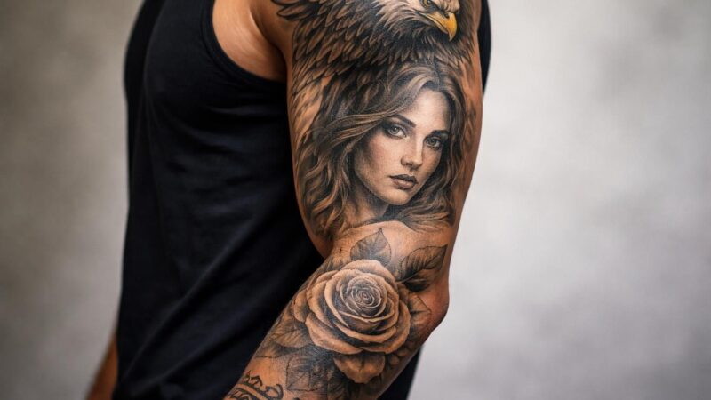 Tatouage homme bras : prix, pièces courantes