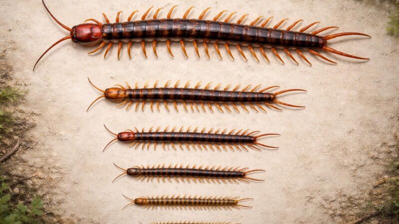 découvrez une comparaison détaillée du scolopendre géant avec d'autres espèces de scolopendres, mettant en lumière leurs caractéristiques, tailles et habitats distincts.
