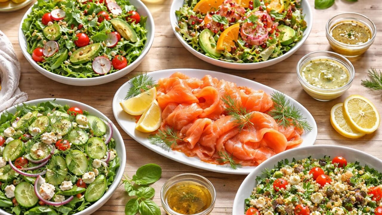 Découvrez les meilleures salades comme accompagnement pour saumon fumé