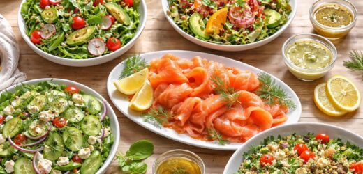 découvrez une sélection des meilleures salades pour accompagner parfaitement votre saumon fumé, alliant fraîcheur et saveurs pour sublimer vos repas.