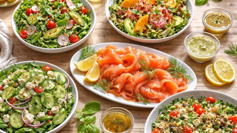 Découvrez les meilleures salades comme accompagnement pour saumon fumé