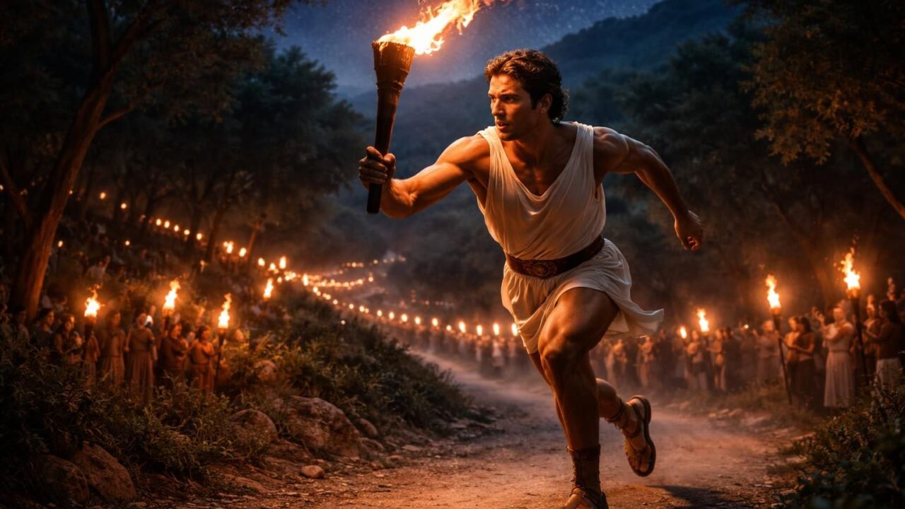 La définition lampadédromie : une célébration de la vitesse et de la lumière