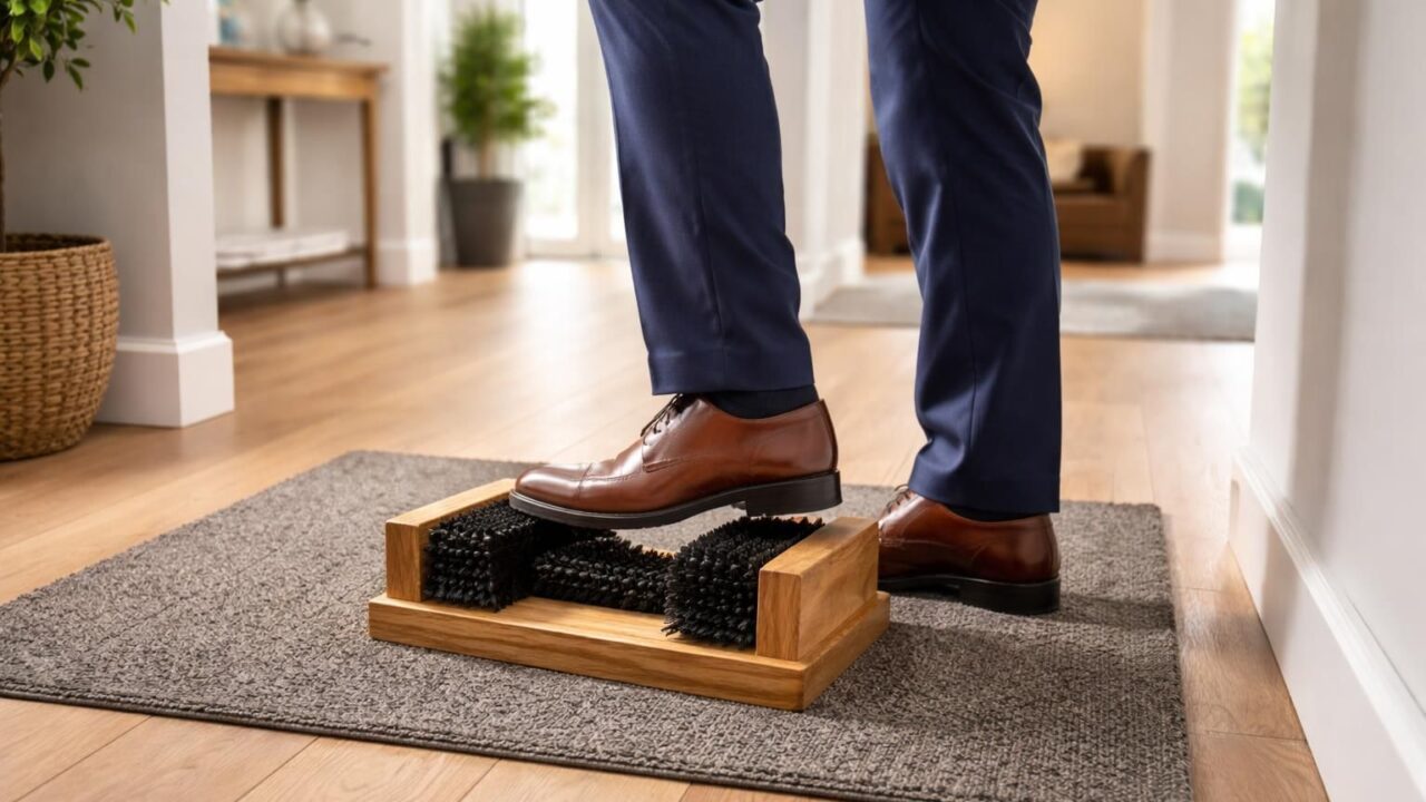 Pourquoi utiliser un décrotte-chaussure pour préserver vos sols et cuirs ?