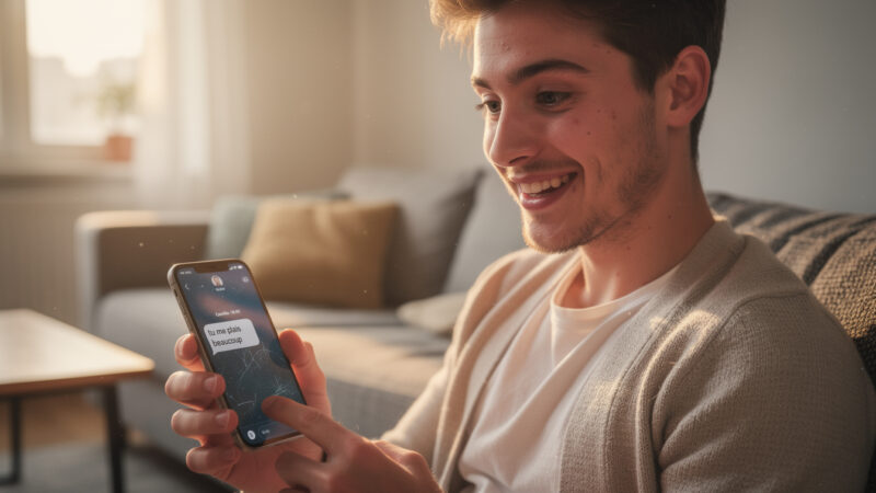 découvrez comment réagir avec assurance et naturel à une réponse positive après avoir dit « tu me plais beaucoup » par sms.