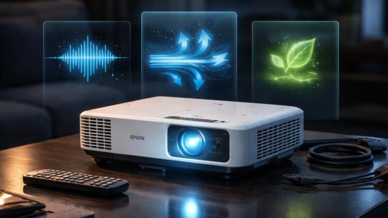 Vidéoprojecteur Epson : bruit, ventilation et mode éco comparés