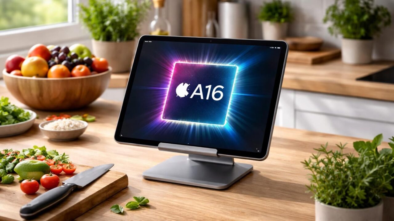 iPad A16 en cuisine : protéger l’écran sans perdre le confort