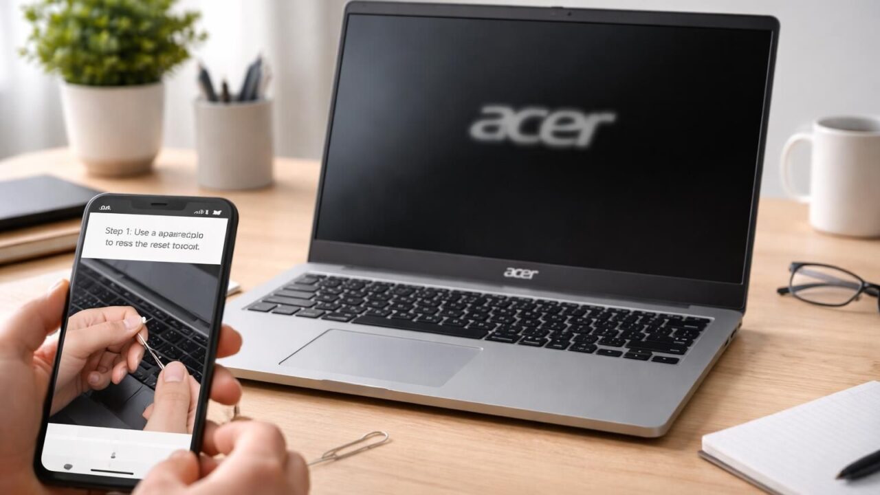 Dépannage : Acer bloqué au démarrage, comment reset