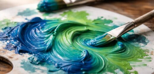 découvrez comment le mélange des couleurs bleu et vert crée des teintes uniques et harmonieuses, et explorez leurs applications en art et design.