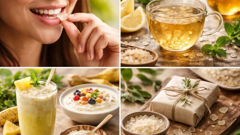 découvrez les diverses méthodes pour consommer le mastic gum et les bénéfices associés à chacune pour votre bien-être.