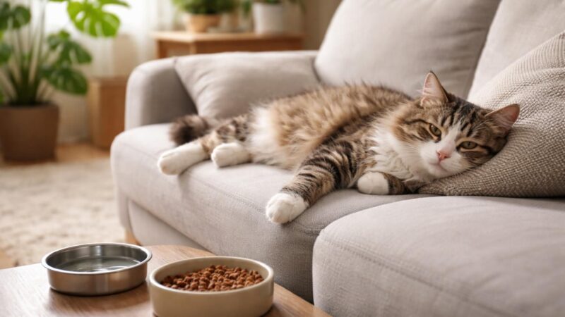 Quand un chat ne mange pas et dort : faut-il consulter un vétérinaire ?