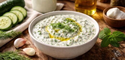 découvrez la recette unique du tzatziki maison sur tonbonbon.fr et régalez-vous avec ce délicieux dip grec frais et crémeux.