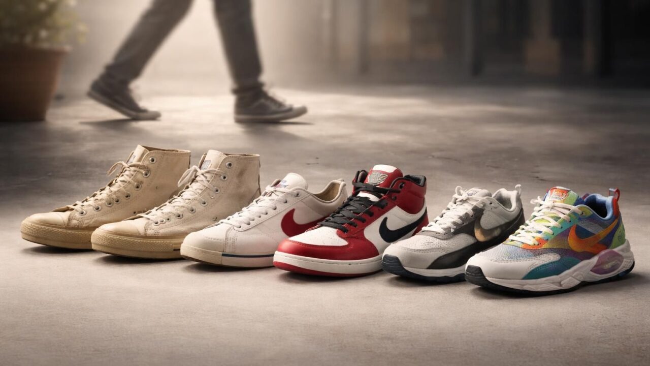 Définition sneakers : tout savoir sur l&rsquo;origine du mot et son évolution