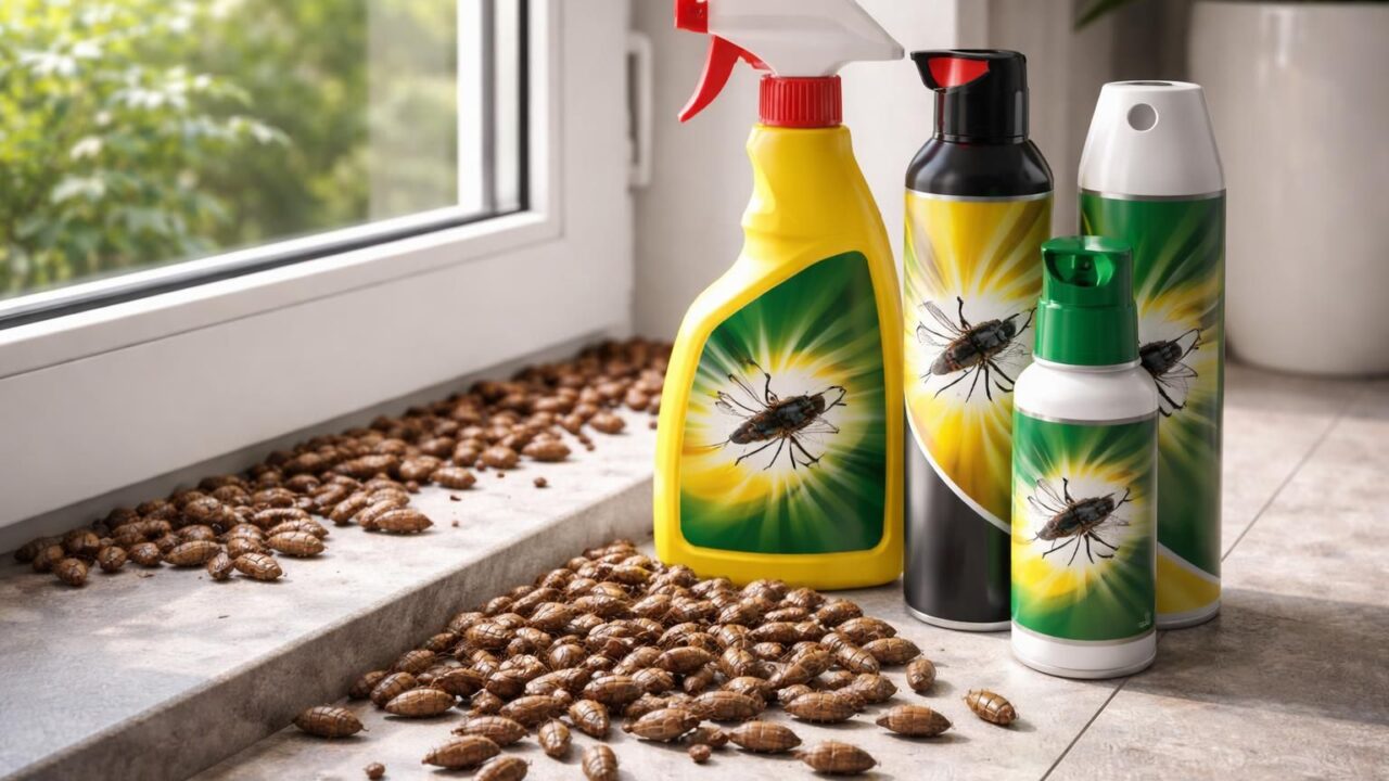 Les meilleurs insecticides pour traiter les pupe de mouche dans la maison